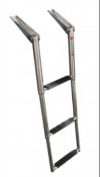 Stainless Steel Boarding Boat Ladders Telescopic Ladders with 3 Steps