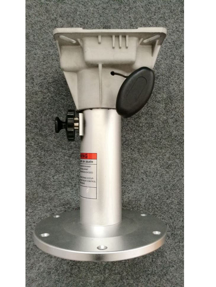 Adjustable Aluminium Boat Seat Pedestal with 360 degress Swivel Head