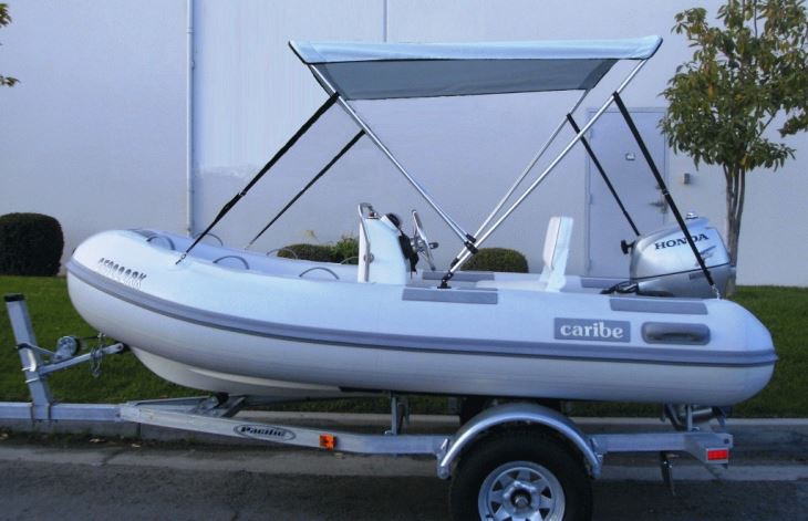 Aluminium Round Tube 2BOW Boat Bimini Top Canopy