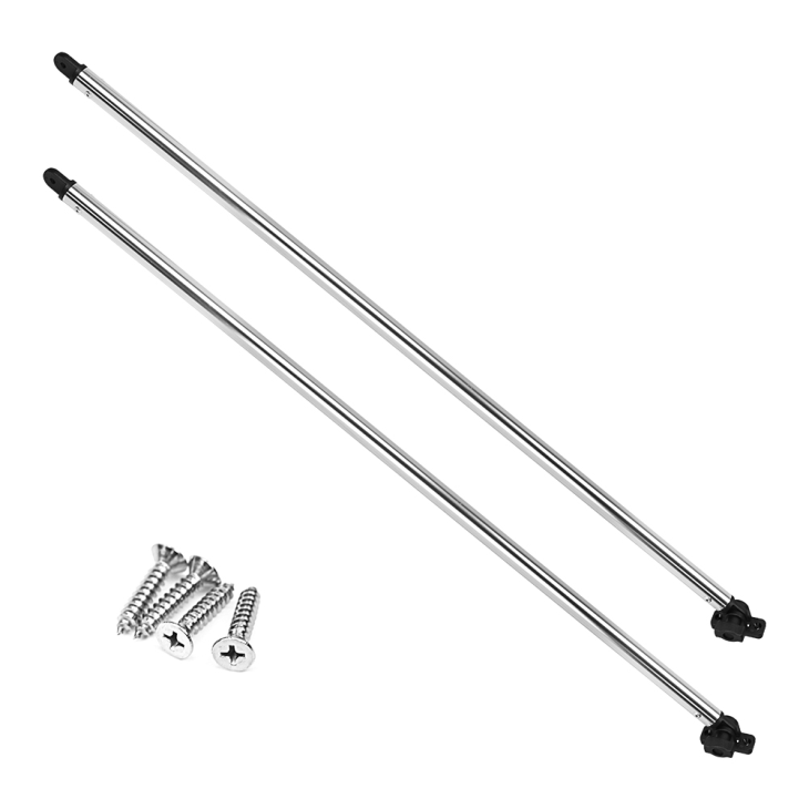 Bimini Top Rear Support Poles with Nylon Fittings