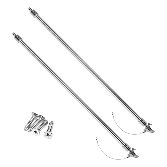 Bimini Top Rear Support Poles with SS 316 Fittings