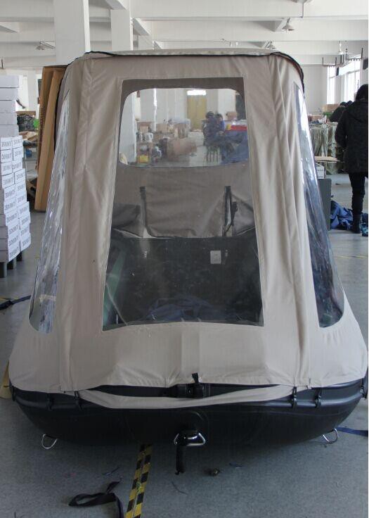 Inflatable Boat Bimini Tent with Windows