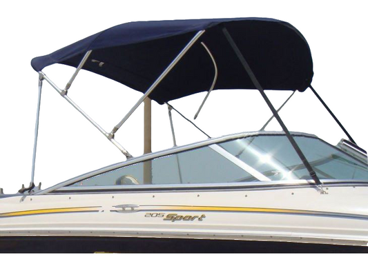 22MM Stainless Steel 3 Bow Bimini Top with Stainless steel fittings