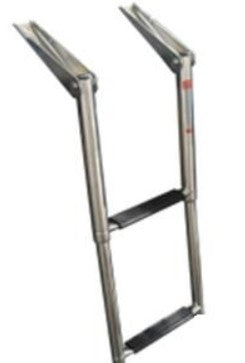 Stainless Steel Boarding Boat Ladders Folding Platform Ladders with 2 Steps