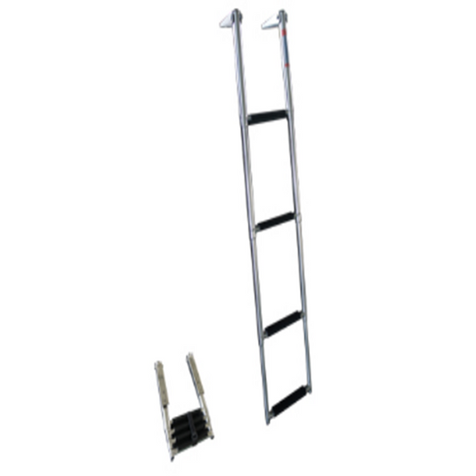 Stainless Steel Boarding Boat Ladders Collapsible Ladders with 4 Steps